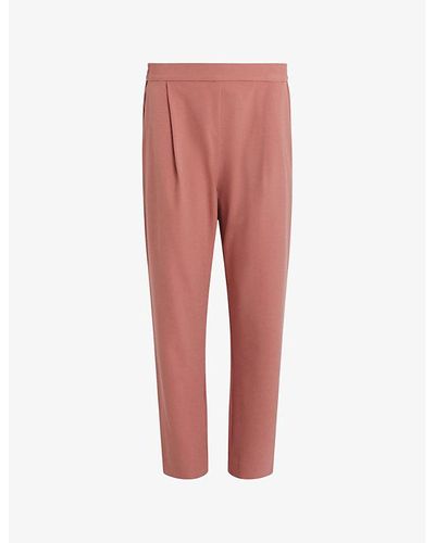 AllSaints Aleida Tapered Mid-rise Stretch-woven Pants