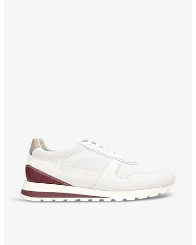 Brunello Cucinelli Runner Suede Low-top Sneakers - White
