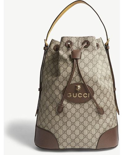 Gucci Neo Vintage Gg Supreme Backpack - Natural