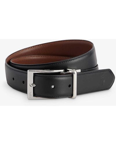 Polo Ralph Lauren Square-buckle Leather Belt - Multicolour