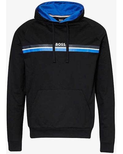 BOSS Authentic Cotton-jersey Hoody Xx - Blue