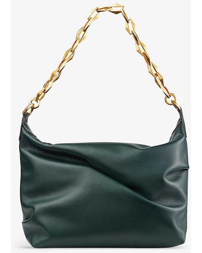 Jimmy Choo Diamond Leather Hobo Bag - Green