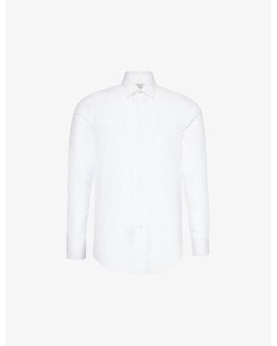Paul Smith Darted Slim-fit Cotton Shirt - White