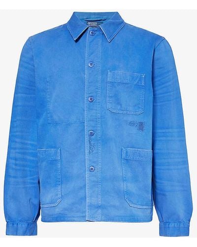 Polo Ralph Lauren Chore Patch-pocket Relaxed-fit Cotton-twill Jacket X - Blue