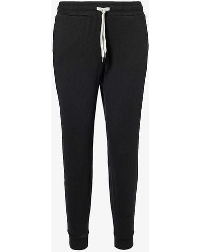 Vuori Performance Tapered Mid-rise Stretch-recycled Polyester jogging Botto - Black
