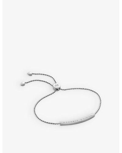 Monica Vinader Linear Friendship Bracelet - White