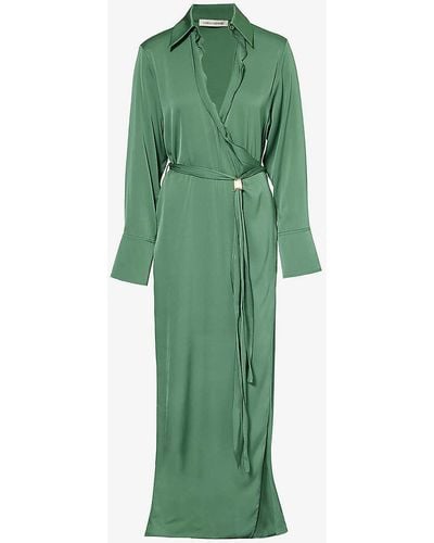 Camilla & Marc Basel Silk-blend Maxi Dress - Green