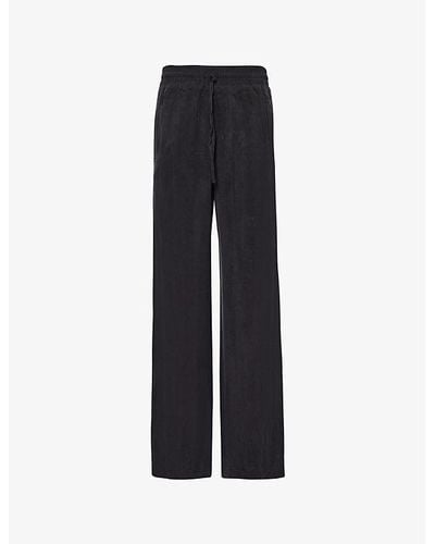 Cole Buxton Relaxed-fit Straight-leg High-rise Woven Trousers - Black