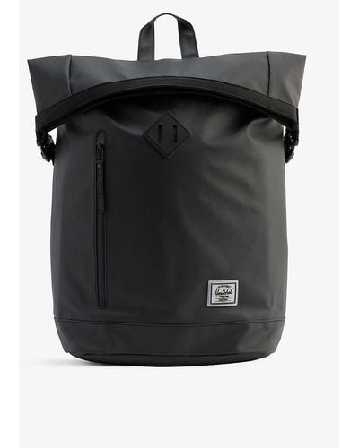 Herschel Supply Co. Roll Top Recycled-polyester Backpack - Black