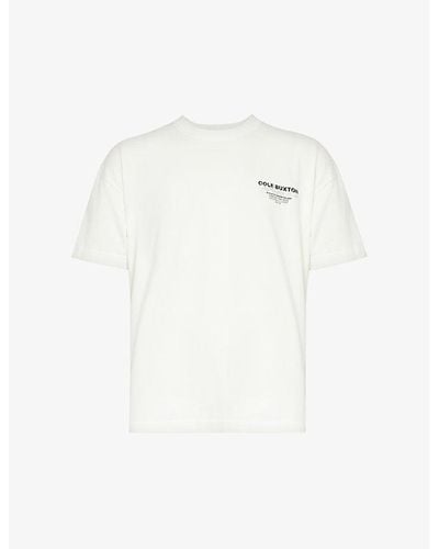 Cole Buxton X Selfridges Logo-print Cotton-jersey T-shirt - White