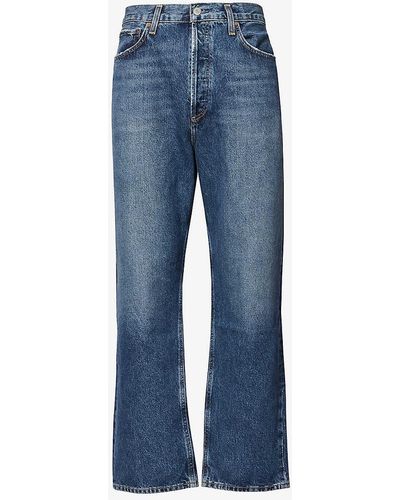 Agolde 90's Jean Relaxed-fit Organic-denim Jeans - Blue