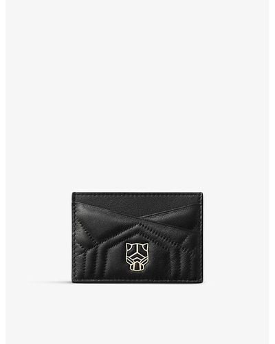 Cartier Panthère De Leather Card Holder - Black