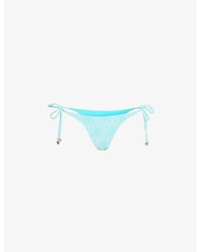 Seafolly Marloe Tie-side Bikini Bottoms - Blue