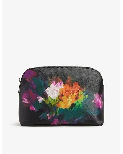 Ted Baker London Floral Make-Up Cosmetics Bag Preowned