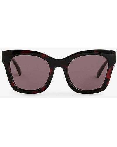 Le Specs Showstopper Cat-eye Acetate Sunglasses - Multicolour