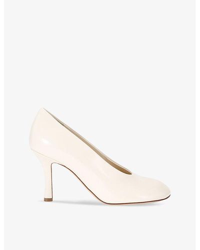 Burberry Baby Court Leather Heeled Courts - White