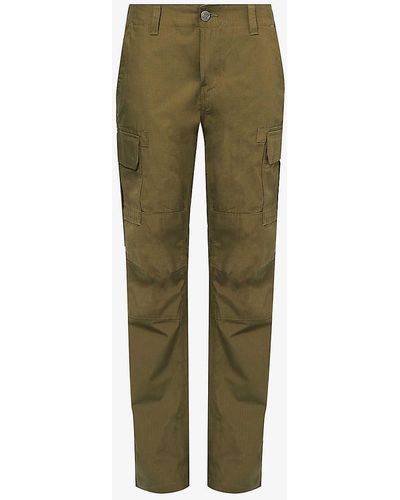 Dickies Millerville Brand-patch Straight-leg Cotton Trousers - Green