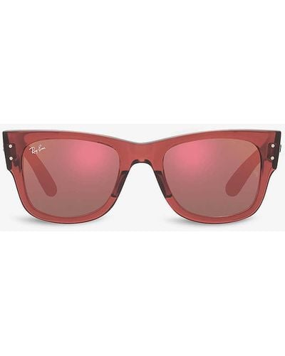 Ray-Ban Rb0840s Wayfarer Tortoiseshell Sunglasses - Pink