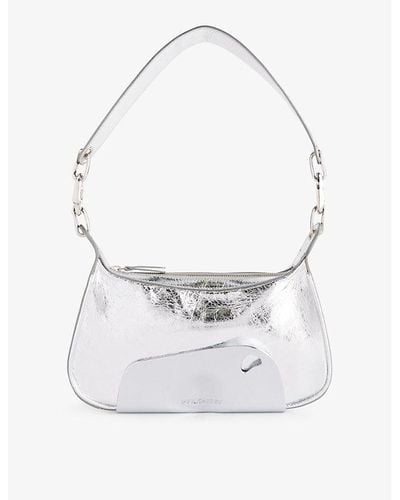PUBLISHED BY Ruby's Club Metallic Leather Shoulder Bag - White