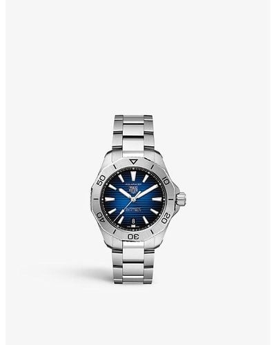 Tag Heuer Wbp2111.ba0627 Aquaracer Stainless Steel Automatic Watch - Blue
