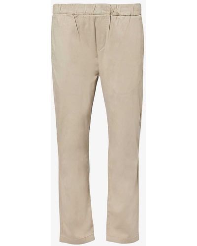 7 For All Mankind jogger Chino Luxe Performance Straight-leg Stretch-cotton Blend Trousers - Natural