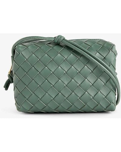 Bottega Veneta Loop Mini Leather Cross-body Bag - Green