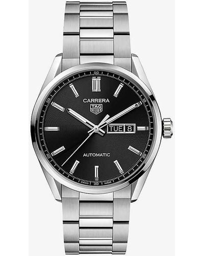 Tag Heuer Wbn2010.ba0640 Carrera Stainless-steel Automatic Watch - Black