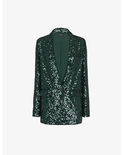 Whistles Recycled Polyester-blend Blazer - Green