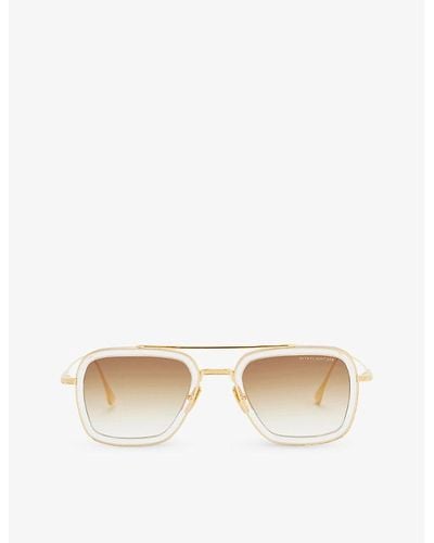 Dita Eyewear 7806 Flight.006 Square-frame Acetate Sunglasses - White