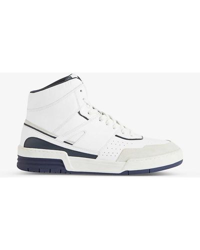 Claudie Pierlot Arcade Tall Leather High-top Trainers - White