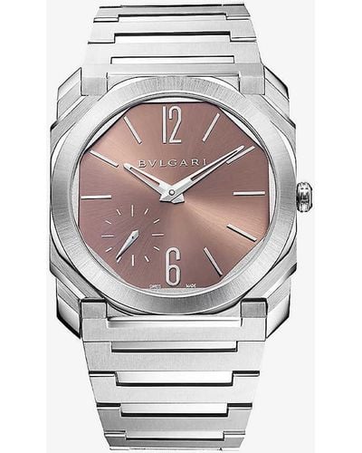 BVLGARI Unisex Re00033 Octo Finissimo Stainless-steel Automatic Watch - White