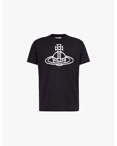 Vivienne Westwood Securite Logo-print Organic-cotton T-shirt Xx - Black