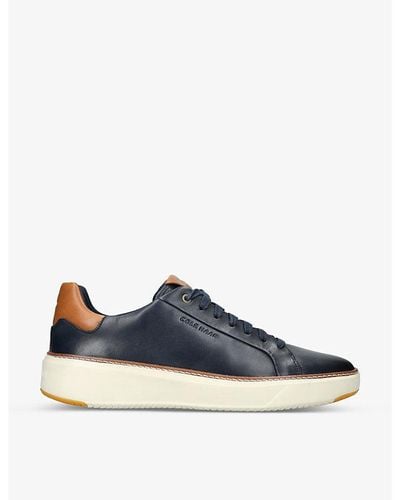 Cole Haan Grandprø Topspin Leather Low-top Sneakers - Blue
