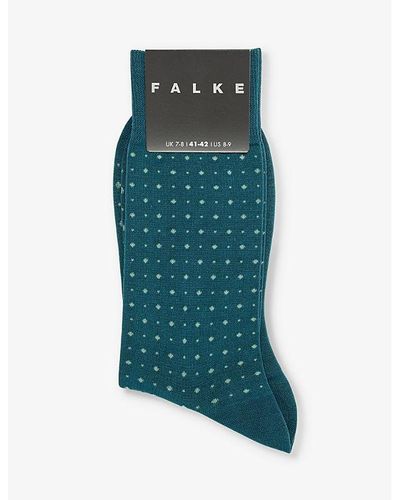 FALKE Impulse Dot-pattern Cotton-blend Socks - Green