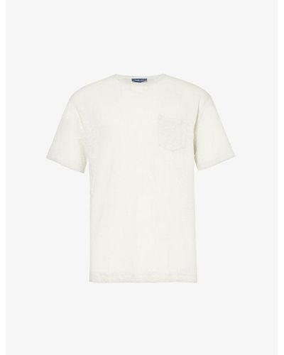 Frescobol Carioca Carmo Patch-pocket Linen T-shirt - White