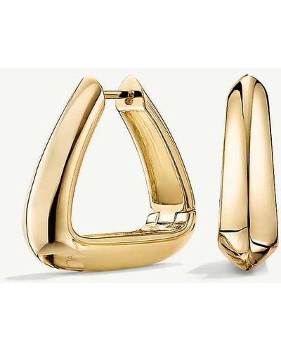 MEJURI Patra 18ct Yellow Gold-vermeil Large Hoop Earrings - Metallic