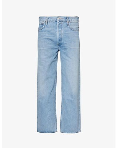 Agolde Slunch baggy Wide-leg Mid-rise Recycled-denim Jeans - Blue