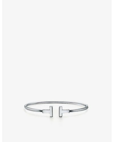 Tiffany & Co. T Wire 18ct -gold Bracelet - White