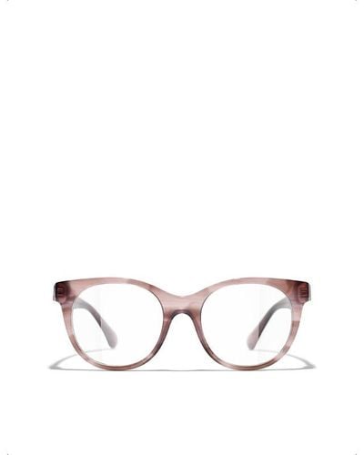 Chanel Cat Eye Eyeglasses - Pink