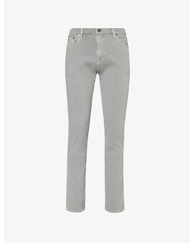 Citizens of Humanity Adler Regular-fit Tapered Stretch-denim Jeans - Grey
