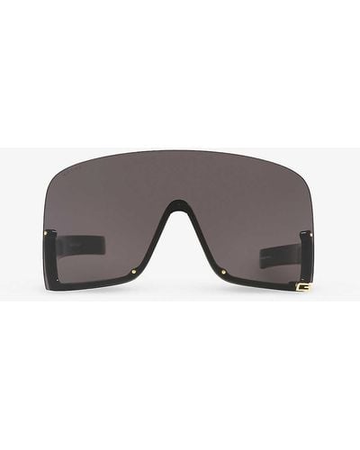 Gucci Gc002161 gg1631s Irregular-frame Injected Sunglasses - Grey