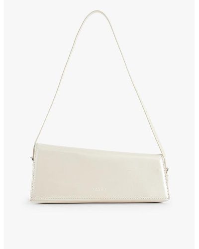 Glynit Carly Faux-leather Shoulder Bag - White