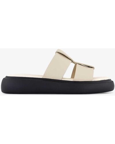 Vagabond Shoemakers Blenda Double-strap Leather Sandals - White