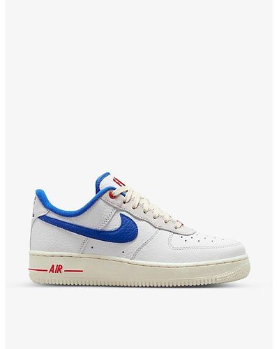 Nike Air Force 1 '07 Leather Low-top Sneakers - Blue