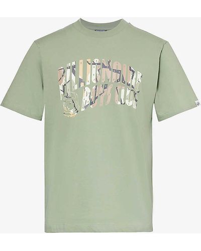 BBCICECREAM Camo Arch Logo-print Cotton-jersey T-shirt X - Green