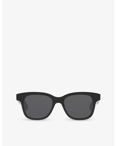 Dita Eyewear Am0382s Rectangle Acetate Sunglasses - Black
