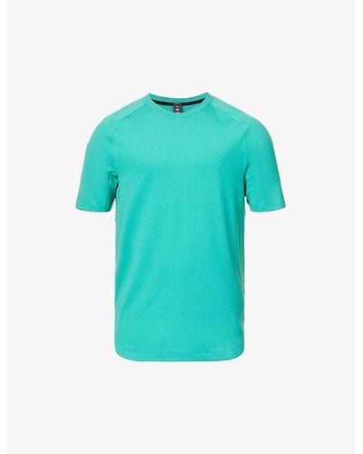 lululemon athletica Drysense Crewneck Recycled-stretch Polyester Blend T-shirt X - Blue