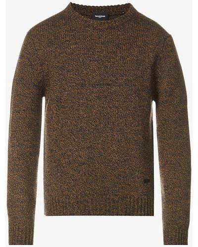 The Kooples Crew Neck Relaxed Fit Wool Sweater - Multicolor