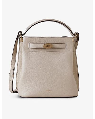 Mulberry Islington Small Leather Bucket Bag - Natural