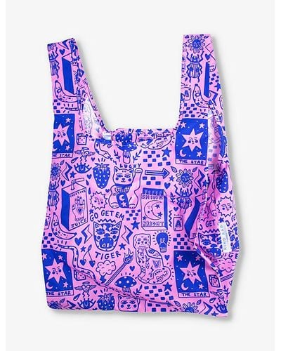 Kind Bag Recycled Plastic-bottles Shopper Bag - Purple